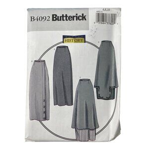 Y2K Butterick B4092 Misses 1914 Basque Skirt Sewing Pattern Sizes 6-8-10 UNCUT